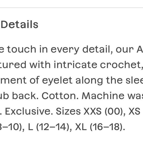 Sundance cream White Lace Alhambra Top petite small new with tags nwt - Picture 8 of 9